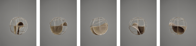 Models of Orbits in the System of Reference, Eshkol-Wachman Movement Notation System: Sphere Three at Five Points in Its Rotation