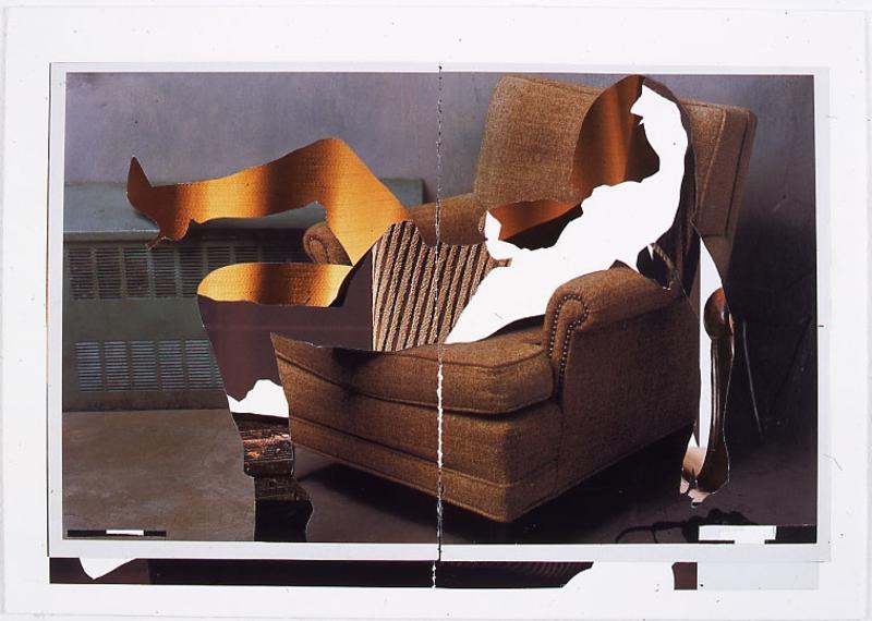 Three double pages from a magazine, body and text removed