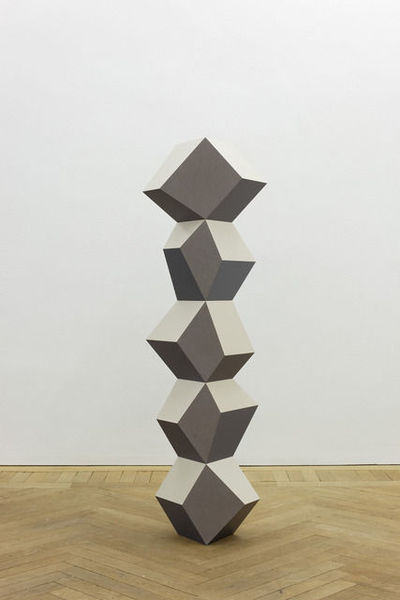 Stack Of Five MDF Painted Sculpture 003