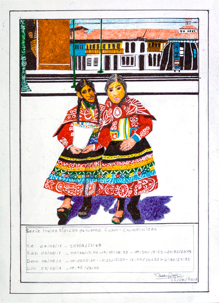 Serie trajes típicos peruanos: Cusco-Chumbivileas