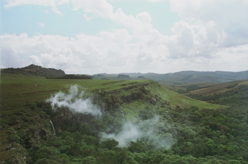Fonte dupla ou paisagem cozida