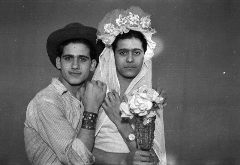 Najm (left) and Asmar (right), early 1950s (from the series Objects of Study/Studio Shehrazade/Hashem El Madani/ Studio Practices)