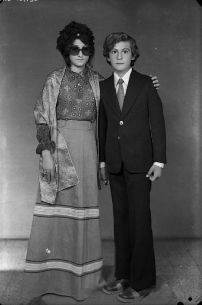 Son of Lebanese residents in an African country, and a relative, late 1970s (from the series Objects of Study/Studio Shehrazade/Hashem El Madani/ Studio Practices)
